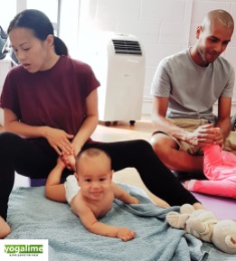 Wonderful to have parents sharing Baby Massage with baby in our East London class today.